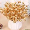 100/10PCS Red Artificial Berries Branch Christmas 7 Heads Holly Berry Stems DIY Craft Wreath New Year Party Xmas Tree Decoration