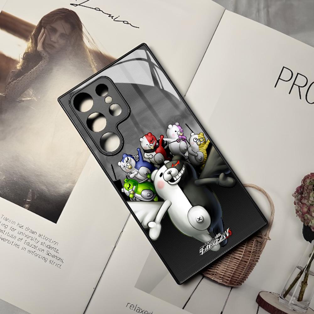 

D-Danganronpa Monokuma Phone Case For Samsung Galaxy S26 S25 S24 S23 S22 S20 S21 Edge Ultra Plus Fe Colored Silver Cover Galaxy S24 FE