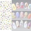 1 Sheet Flowers Water Transfer Decals Nail Art Stickers Tips DIY Manicure Tools