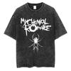 Gewaschenes Vintage My Chemical Romance The Black Parade Album Grafik T-Shirt Herren Damen Punk Emo Rock Übergroße T-Shirts Streetwear
