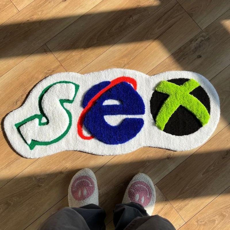 ins wind new dirt-resistant absorbent bathroom floor mat toilet toilet floor mat toilet door carpet