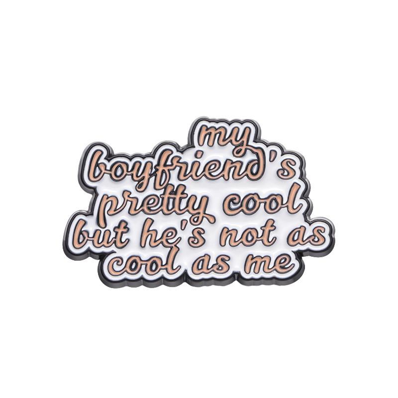 Unique Stylish Inspirational Letter Brooch Featuring Geometric Rose Design For Fashionistas