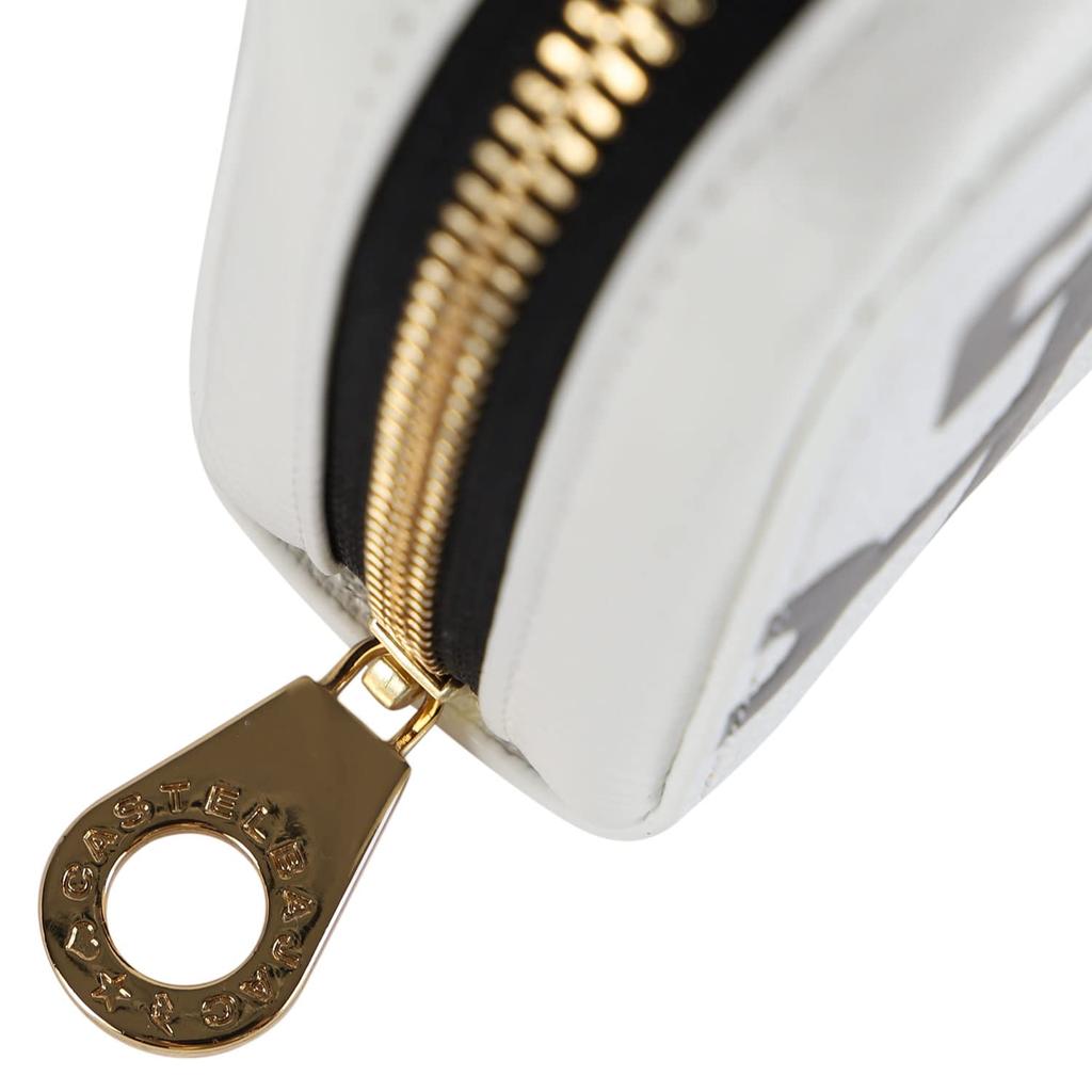 Round Zipper Long Wallet with Coin Purse Nezel 081603 Black [Castelbajac] (BLK)