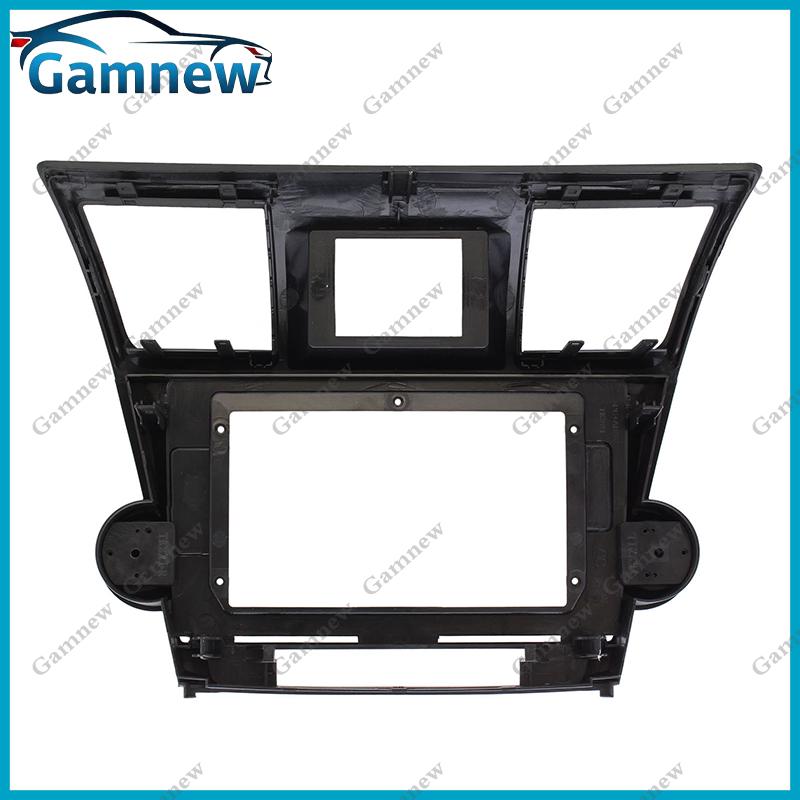 Gamnew 10 Inch Car Frame Fascia Adapter Cable Android Radio Dash Fitting Panel Kit For Toyota Highlander 2007-2013