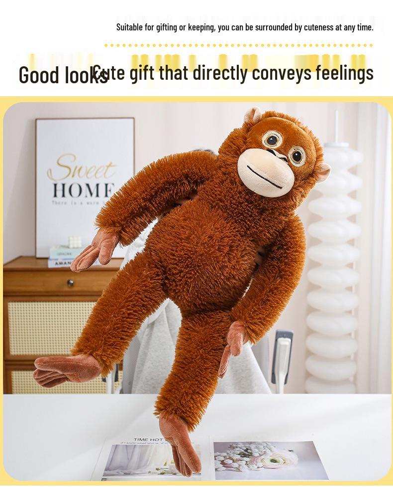 Plush Monkey Doll Curtain Tieback - Adorable Gift and Decorative Toy