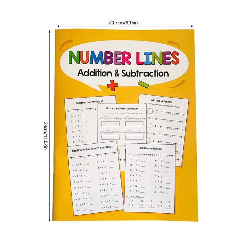 Number Line Workbook Exercise Notebook for Middle High School Math Curriculum Quality Paper for Teachers and Students