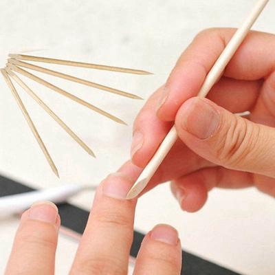 10 Pezzi Bastoncini di Legno per Unghie Spingicuticole Rimozione Manicure Pedicure Cura