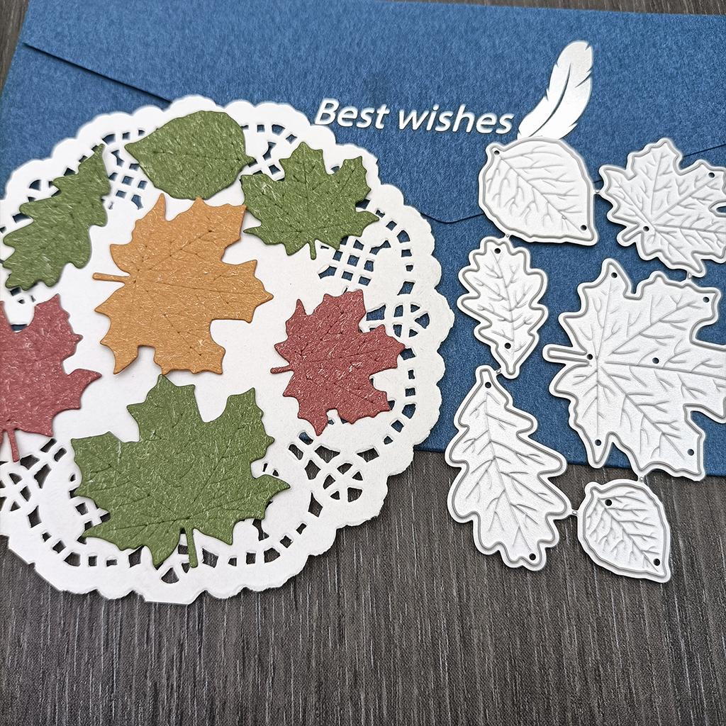 Maple Leaves Metal Cutting Dies Stencil DIY Scrapbooking Album Paper Card Template Mold Embossing Decoration
