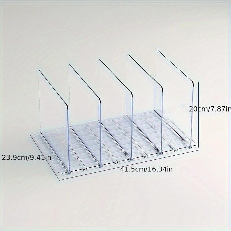 Organizator de separatoare de raft din plastic pentru geantă verticală, cămăși de pulover, în dormitorul cămară