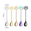 Halloween Pumpkin Head Stainless Steel Teaspoons Coffee Spoon Dessert Tea Sugar Scoop for For Home Kitchen Halloween Party Gifts