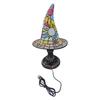 Witch Hat Table Lamp Resin Night Light Table Lamp Bedsides Decorative Lamp for Kid Room Bedroom Decoration