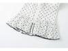 French Girl Polka Dot Waist-Cinched Mesh Bandeau Camisole – Slim Sleeveless Summer Top