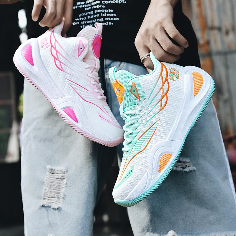 Męskie antypoślizgowe, odporne na ścieranie buty do koszykówki dla młodzieży i studentów