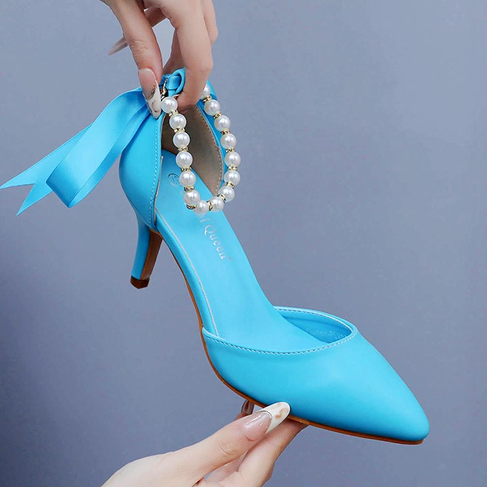 

7 см босоножки на среднем каблуке, тонкий каблук, стразы, бисер, серпантин, босоножки, матовая мягкая кожа, свадебные банкетные туфли для женщин 35