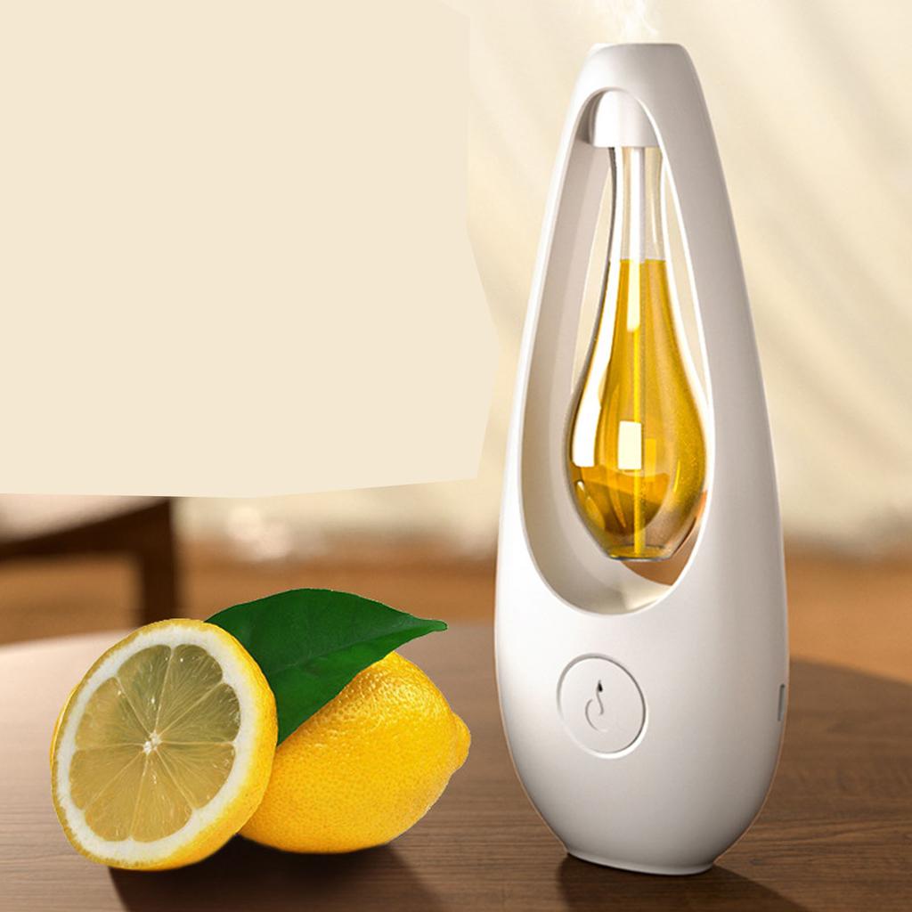 Essential Oil Diffuser with Cotton Stick Quiet Ultrasound Fine Mist Safety Automatic Aroma Humidifier for Bedroom Office