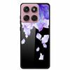 Für Motorola Edge 60 60s 5G Glas Hülle Cartoon Weicher Stoßfänger Hartes Gehärtetes Glas Rückseite Hülle Für Motorola Edge 60 Fusion Schale