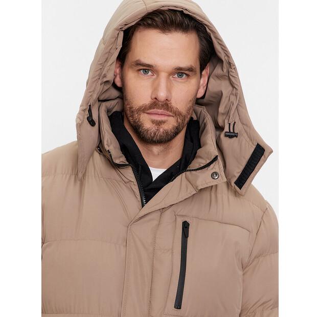 Winter Jacket Brave Soul MJK-ELSDONSTONE Beige Color, Standard Fit