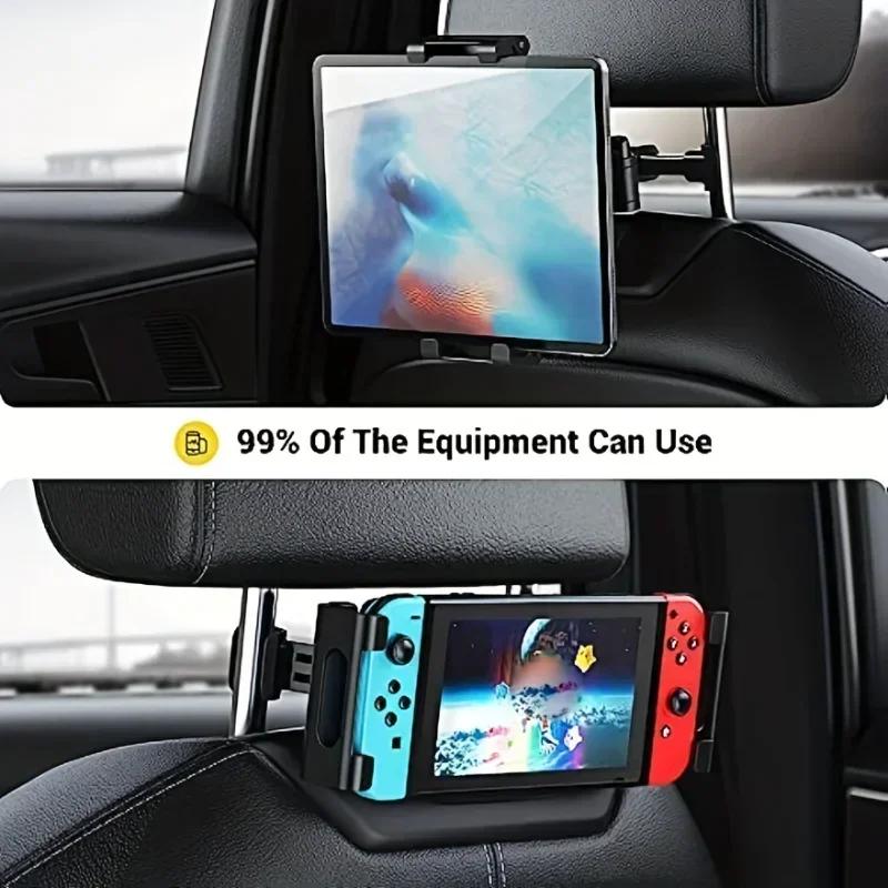 Car Tablet Holder Back Seat Headrest Mount For IPad Air Pro 4-13 Inch 360 Rotation Rear Pillow Phone Clamp Stand Universal
