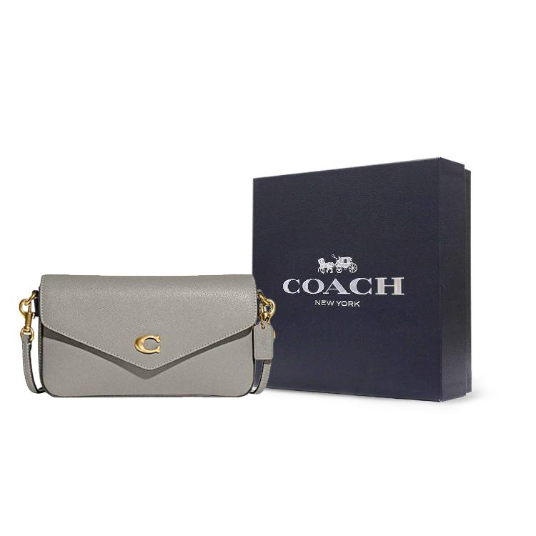 Coach Wyn Cow Leather Crossbody Bags Small Women's Gray (Unisex) Crossbody Bags C8439 B4DOY
