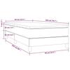 Box Spring Bed with Mattress White 90x200 cm Faux Leather