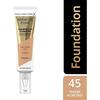 Foundation - MAX FACTOR - MIRACLE PURE FOUNDATION - 45 Warm Almond - 30ML - All Skin Types