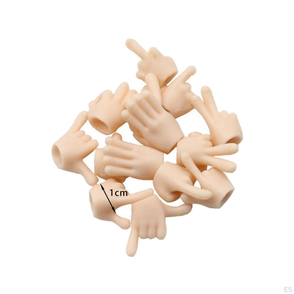 1/12 Dolls Hands Replacement Doll Figure Toy Accessories for Pretend Play