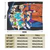 Anime Goku DBZ Blanket Fleece Spring/Autumn Breathable Lightweight Thin Throw Blankets for Home Office Rug Piece