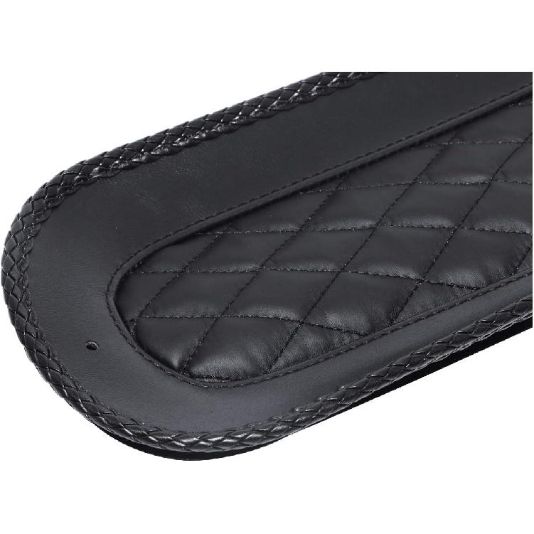Black Vinyl Leather Rear Fender Bib For Harley Touring 2008-2023