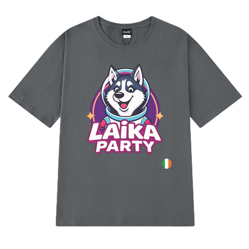 Ireland Eurovision 2025 Music Dog Graphic T Shirts Men Women Cute Kawaii Trend short sleeve T-shirt Unisex 100% Cotton clothing