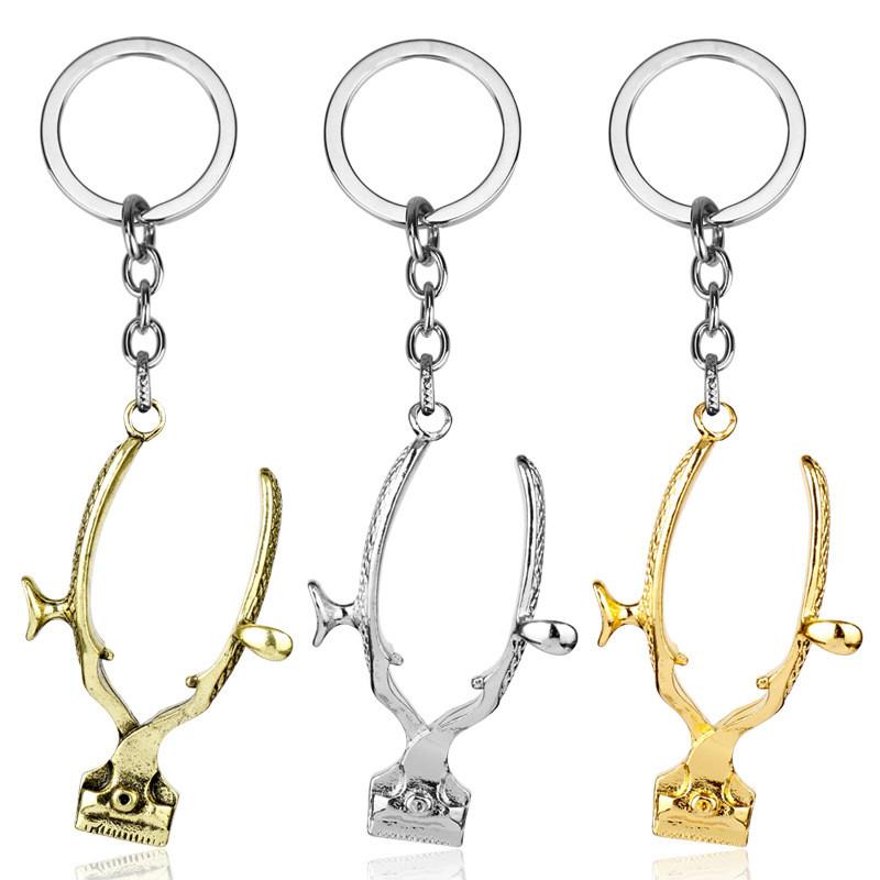 Hairdressing Push Knife Alloy Keychain Pendant For Gift And Travel Souvenirs