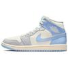 Air Jordan 1 Mid Top Vintage Basketball Shoes Women's Mind Blue BQ6472-402