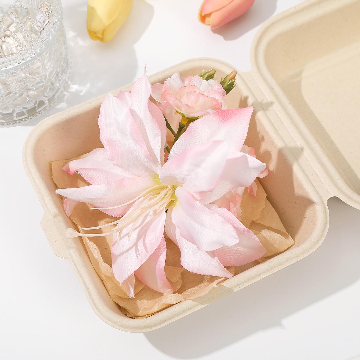 

AWAYTR Spring Cherry Duckbill Hairpin Artificial Floral Hair Clips Valentine Headwear Girl Hair Accessories Festival Gift