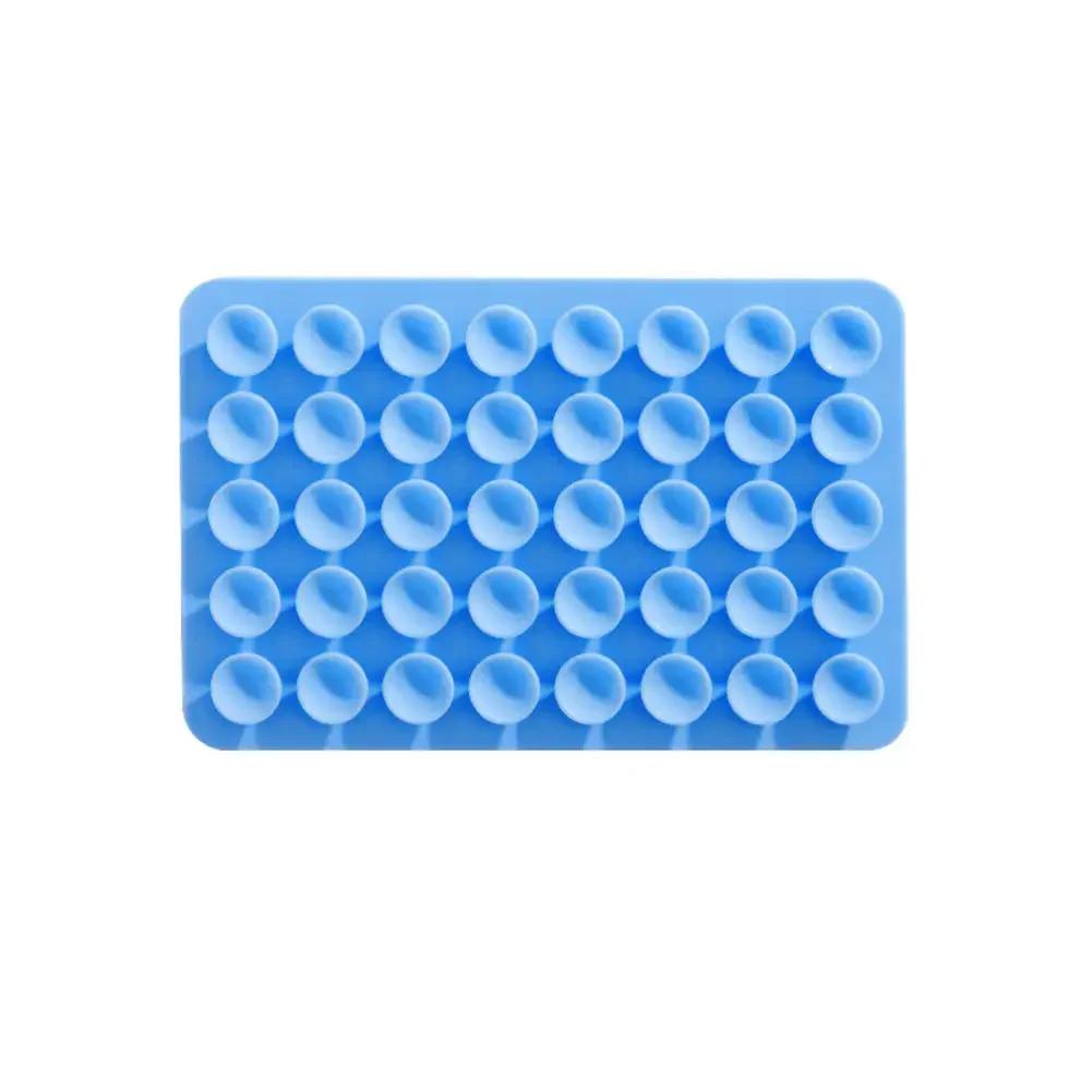 Double Side Silicone Suction Pad Phone Holders Fixture Suction Cup Backed Adhesive Silicone Rubber Sucker Pad for Fixed Pad