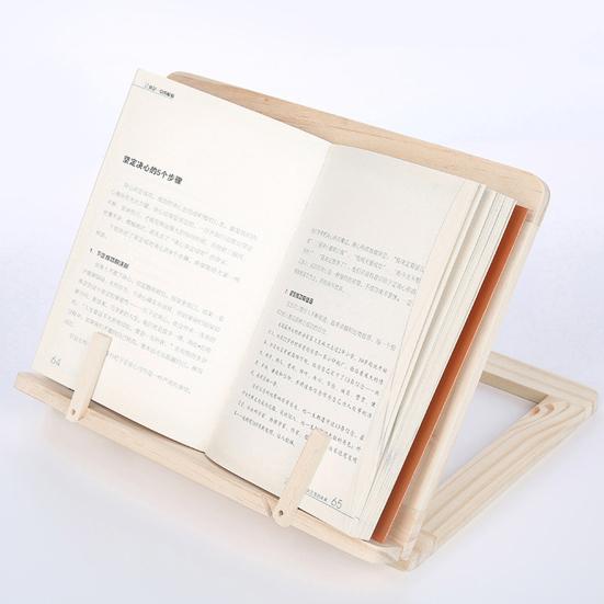 Yousheng Holz Buchständer Bücherregal Ergonomischer Leseständer für Laptops Tablets Verstellbarer Lernständer für Kinder