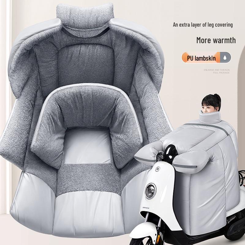 Winter Windproof & Waterproof Electric Car/Motorcycle Quilt - Fleece Lined