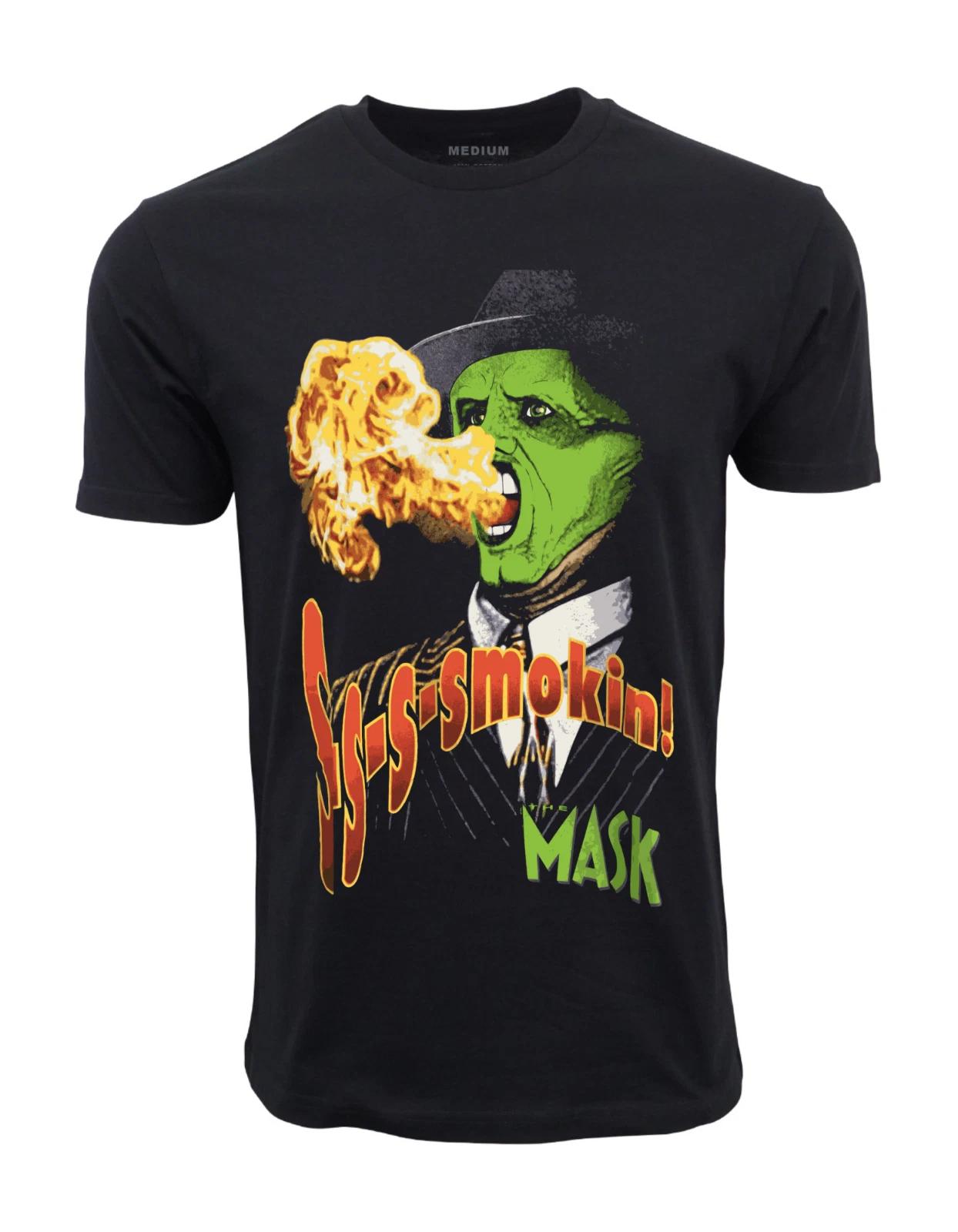 Unisex Adult Casual Graphic SMOKIN MASK GRAPHIC T-SHIRT Shirt S