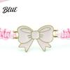 Adjustable Friendship Bracelet Bow Braided String Rope Handmade Elegant Wristband