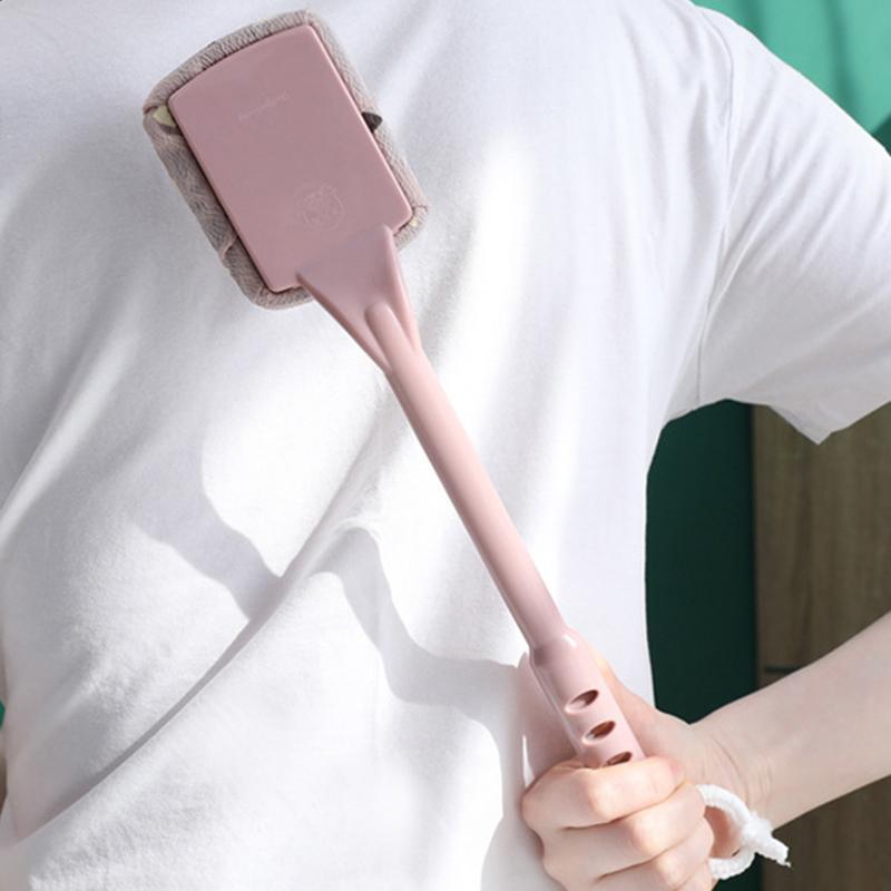 

Аппликатор для лосьона, щетка для мытья тела, мягкая щетка с длинной ручкой, самостоятельное нанесение крема для кожи ног, солнцезащитный крем розовый