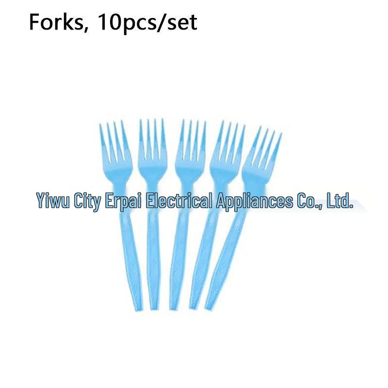 Light Blue Lace Party Tableware Set: Plates, Cups, Napkins, Cutlery