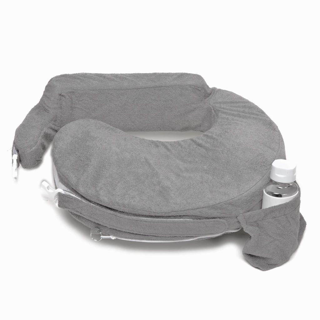 Nursing Pillow in over 700 hospitals including My Brest Friend Official Japanese Product with Warranty "Used worldwide, Japan" 1-Year (Evening Gray)