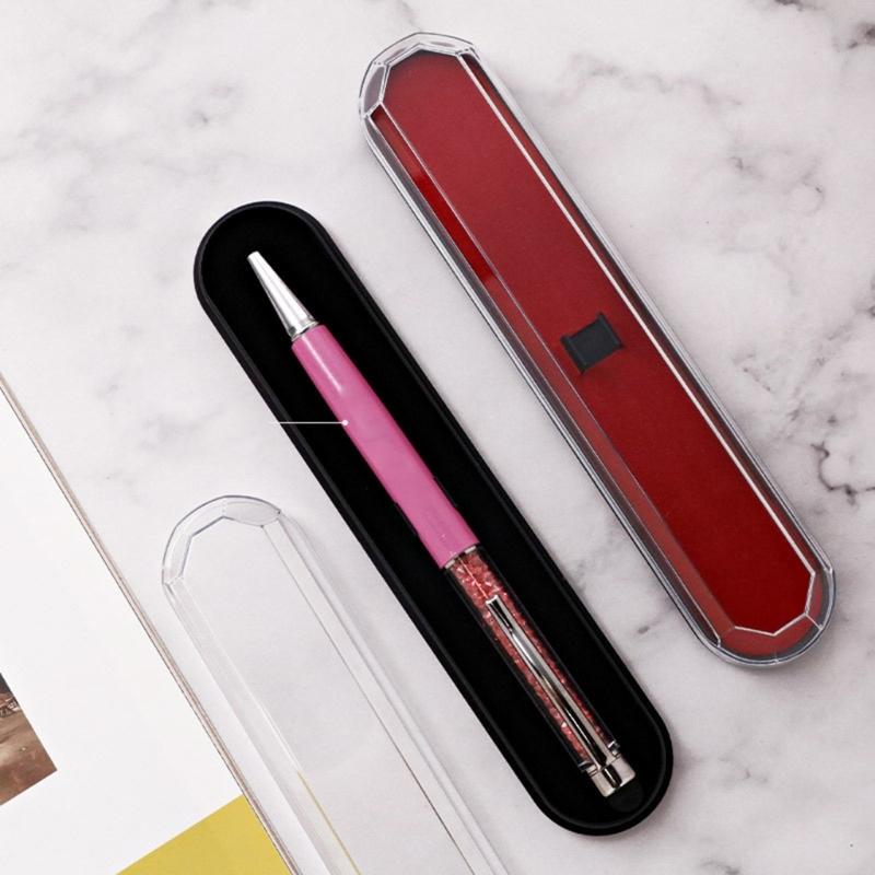 Clearly View Pen Box Compactly Rectangular Transparent Box For Pen Pencils Erasers School Office Organizers