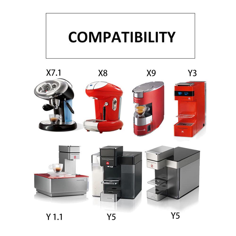 Refillable Capsule Pods Resuable Filter Cup Fit for Illy Coffee Machine Metal Stainless Steel Coffee Capsules Tamper