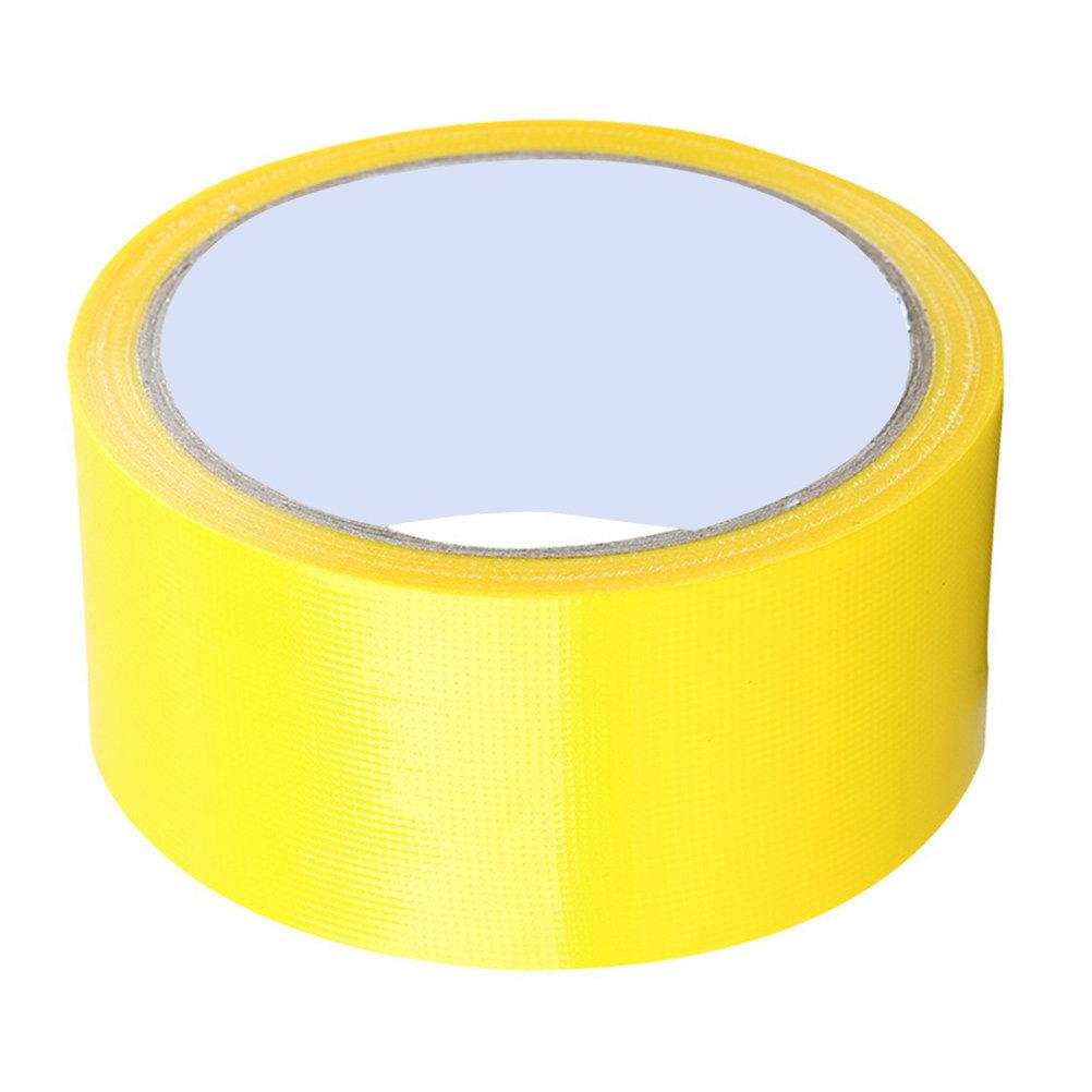 Waterproof Single-Sided Cloth Duct Tape Yellow 5Cm X 1 Strong Adhesive Electrical Equipment Carpet Floor Stage DIY Tape