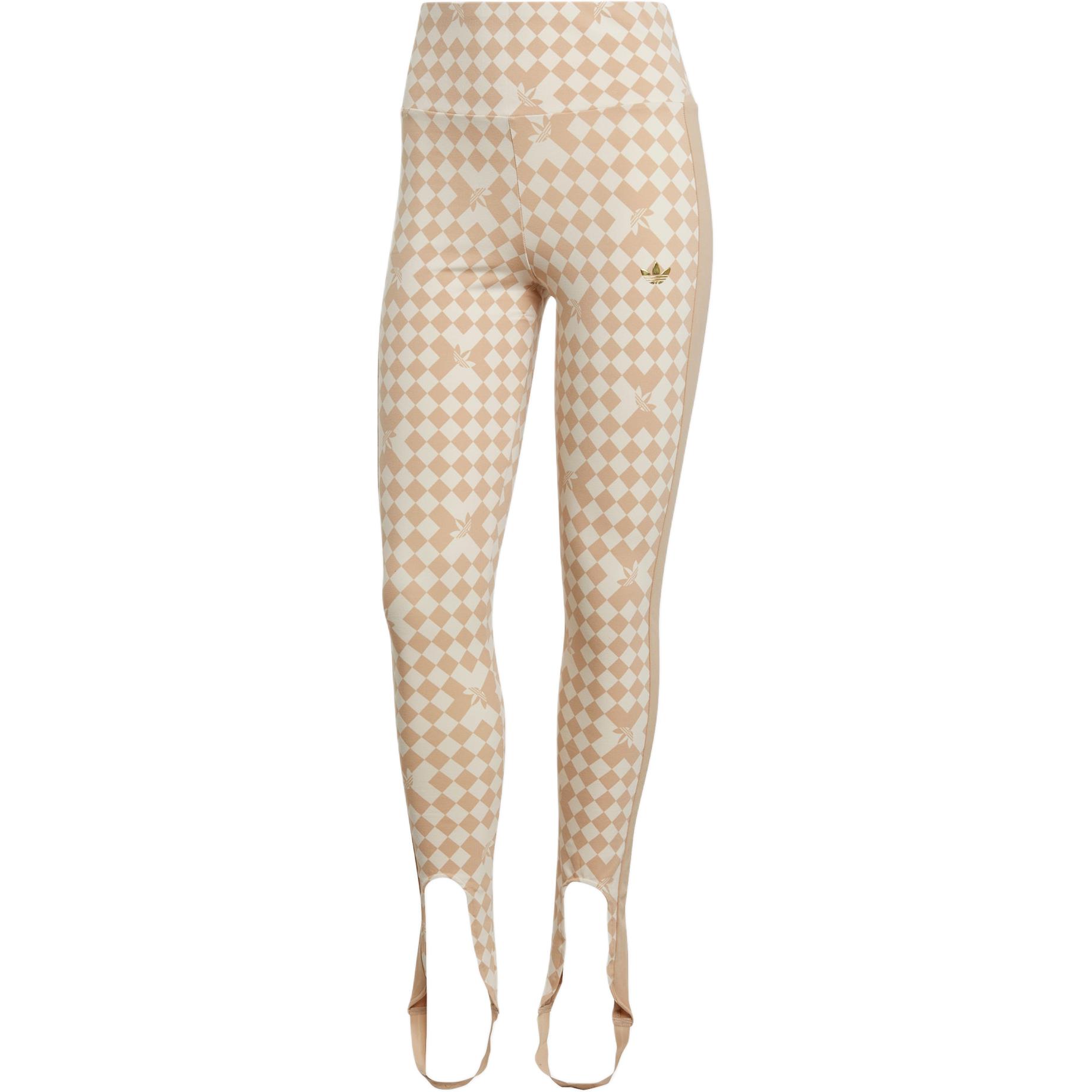 

Adidas Ski Chic Allover Print Tights Women Tights Yellow White IA3916 S