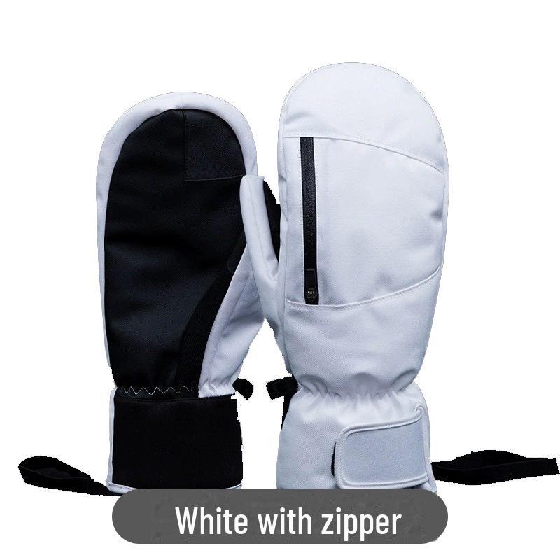 

Водонепроницаемые, износостойкие зимние лыжные перчатки – теплые, холодостойкие, с пятипалым дизайном и подкладкой M