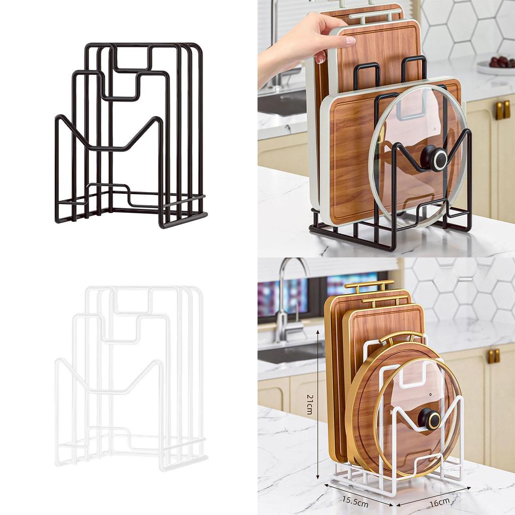 Cutting Board Storage Rack Pot Lid Holder for Plate Cutting Board Restaurant
