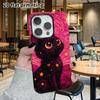 Phone Case: 2D Flat Design Suitable for iPhone 18 17 16 15 14 13 Pro Film Protective Case, Couple Style, Black Cat, Christmas and Halloween Gift