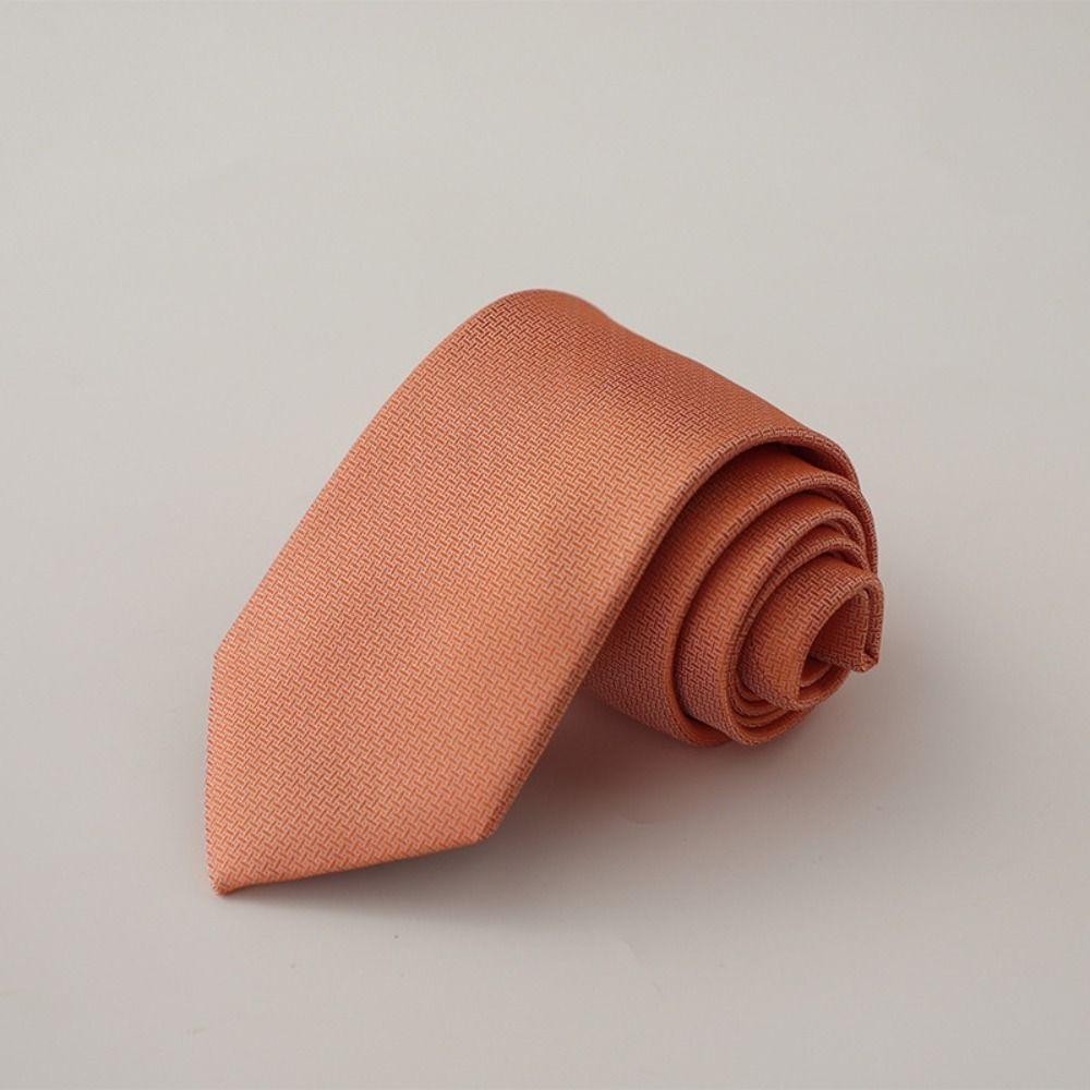 Solid Color Mens Necktie Trendy Gentlemen Men's Wedding Tie Classic Striped Neck Ties For Business
