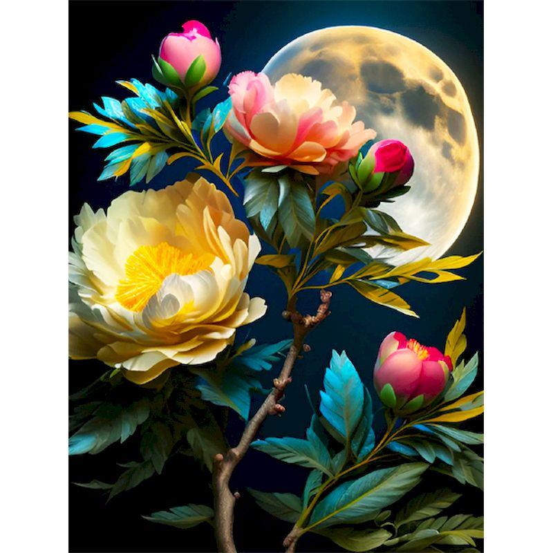 Diamond Painting 5d Flowers Full Square Drill Diamond Embroidery Cross Stitch Peony Handicraft Wall Art Home Decorati