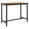 Vintage Wood Table 100 X 50 X 76.5 Cm Engineered Wood and Steel